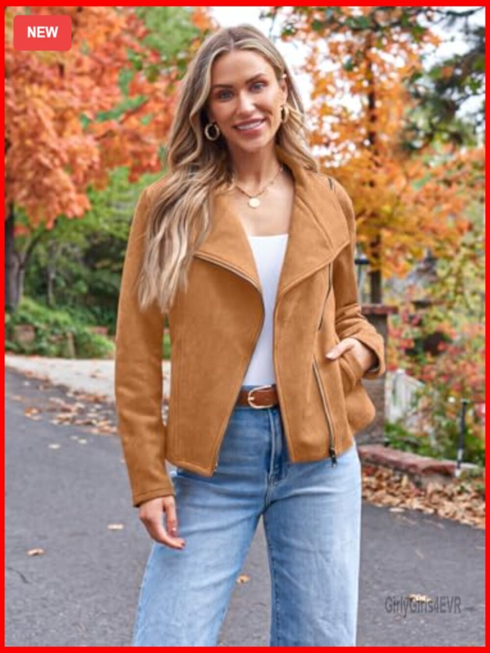Faux Suede Cropped Jacket, Open Front Cardigan Style for Fall Winter Spring - Picture 2 of 6